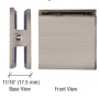 Brushed Nickel Wall To Glass Hinge H30-BN